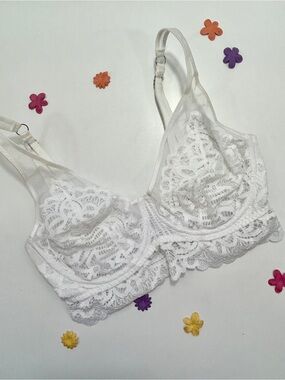 Prima Donna Twist White Lace Unlined Bra 32F